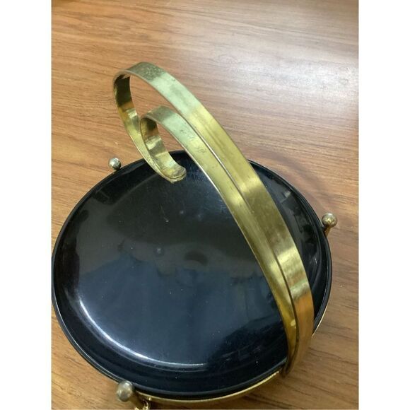 Vintage Melamine Dish With Metal Holder - Picture 3 of 6